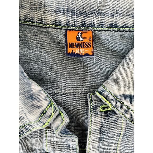 Newness Denim Jacket with Distressed Details - Youth Size - Picture 2 of 3